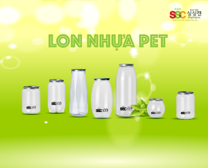 Lon nhựa Pet nắp nhôm