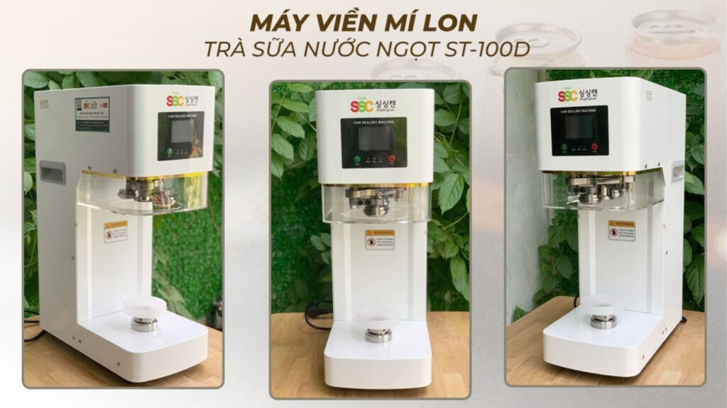 Hình ảnh thực tế máy đóng lon 100D