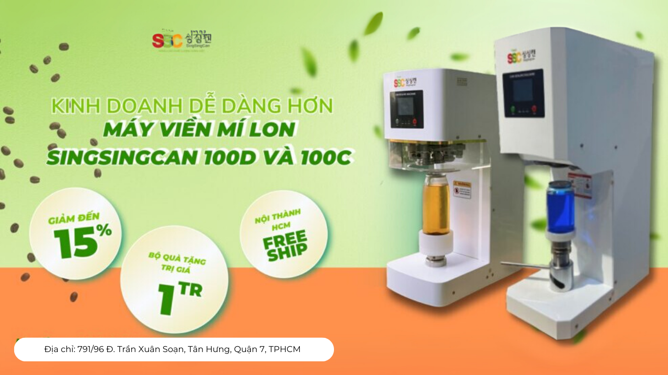 Máy viền lon nhựa RY-100D và RY-100C