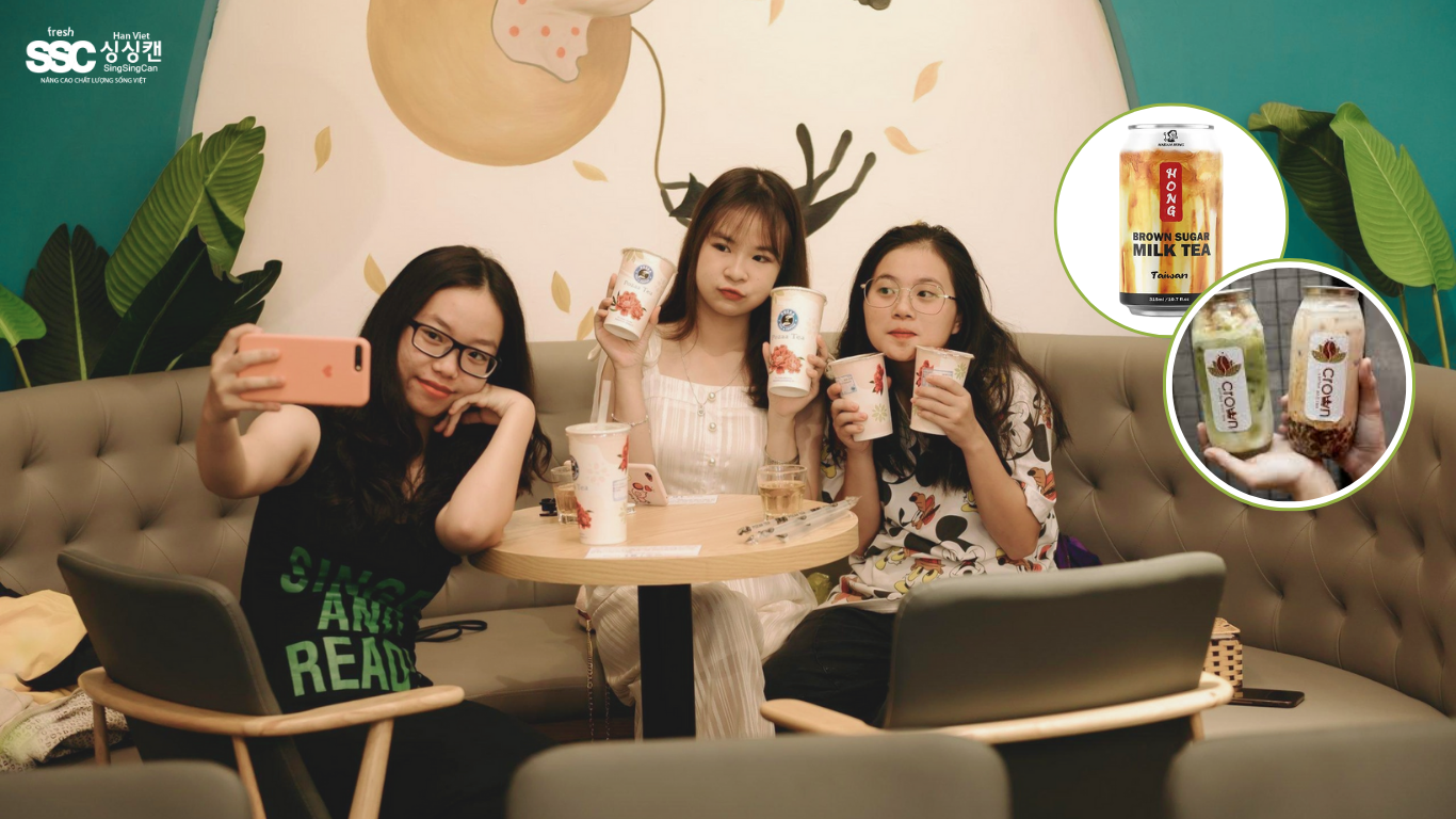 Quán trà sữa và trào lưu trà sữa trong lon
