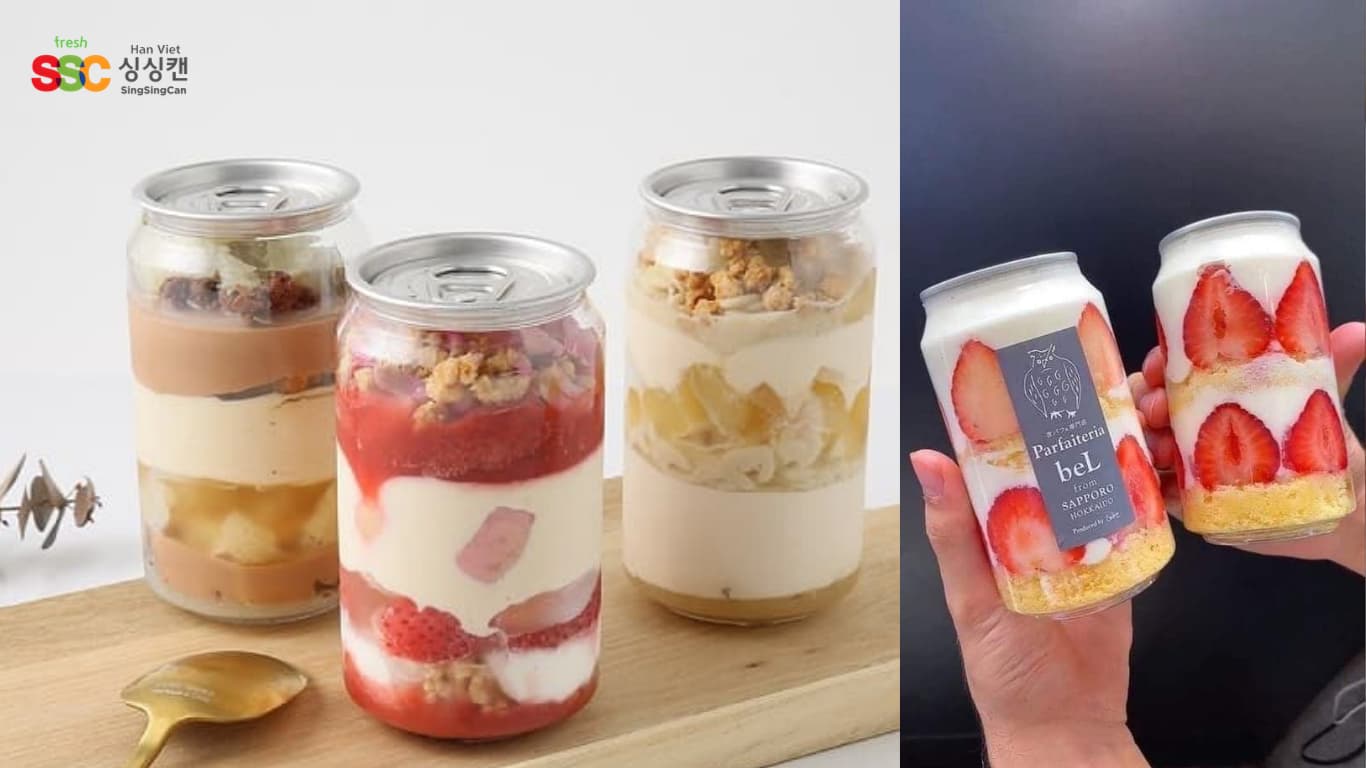 Máy Viền Mí Lon Nhựa Và 10 Loại Thực Phẩm Tiêu Biểu 11 Bánh ngọt đựng trong lon