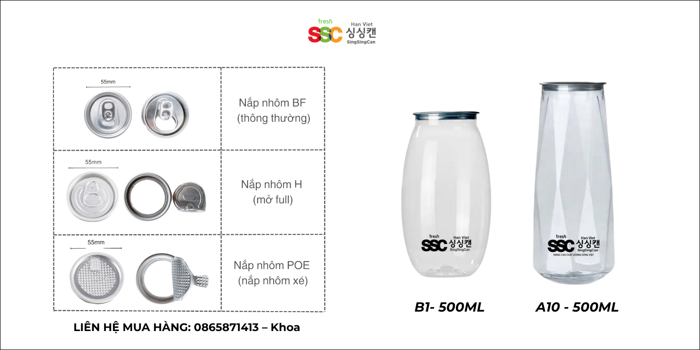 9 MẪU LON NHỰA TRONG SUỐT BÁN CHẠY NHẤT HIỆN TẠI 10 Lon nhựa trong suốt Oval và Crystal 500ML (Lon nhựa PET)