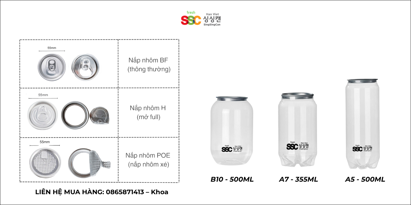 9 MẪU LON NHỰA TRONG SUỐT BÁN CHẠY NHẤT HIỆN TẠI 12 Lon nhựa trong suốt Olive - và lon nhựa chứa nước có gas (Lon nhựa PET)