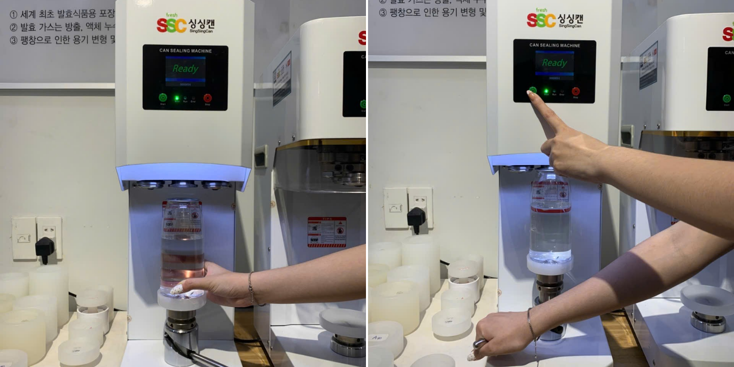 Vận hành máy dập nắp lon SSC 100C