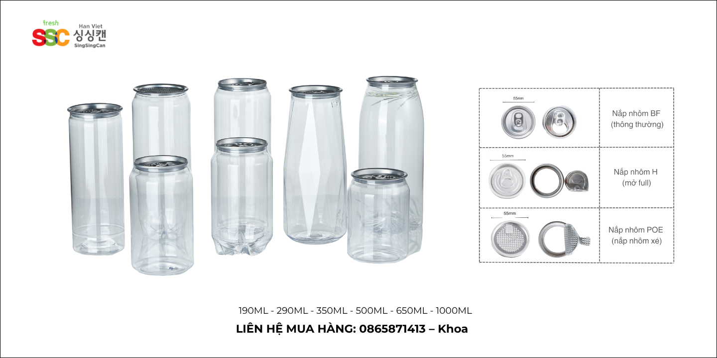 Giá máy viền mí nắp nhôm tại quận 7 TPHCM 7 Lon nhựa PET sử dụng với máy viền mí nắp nhôm