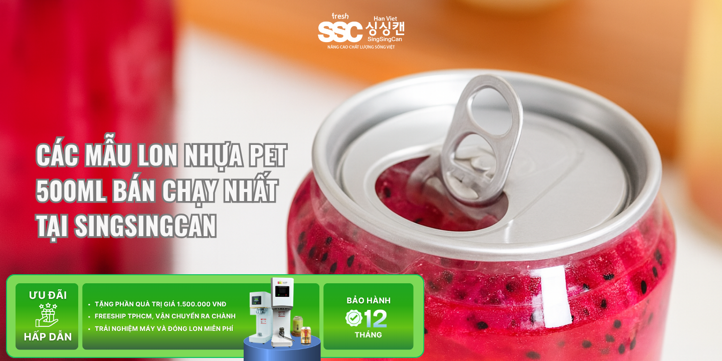 Lon nhựa PET 500ml