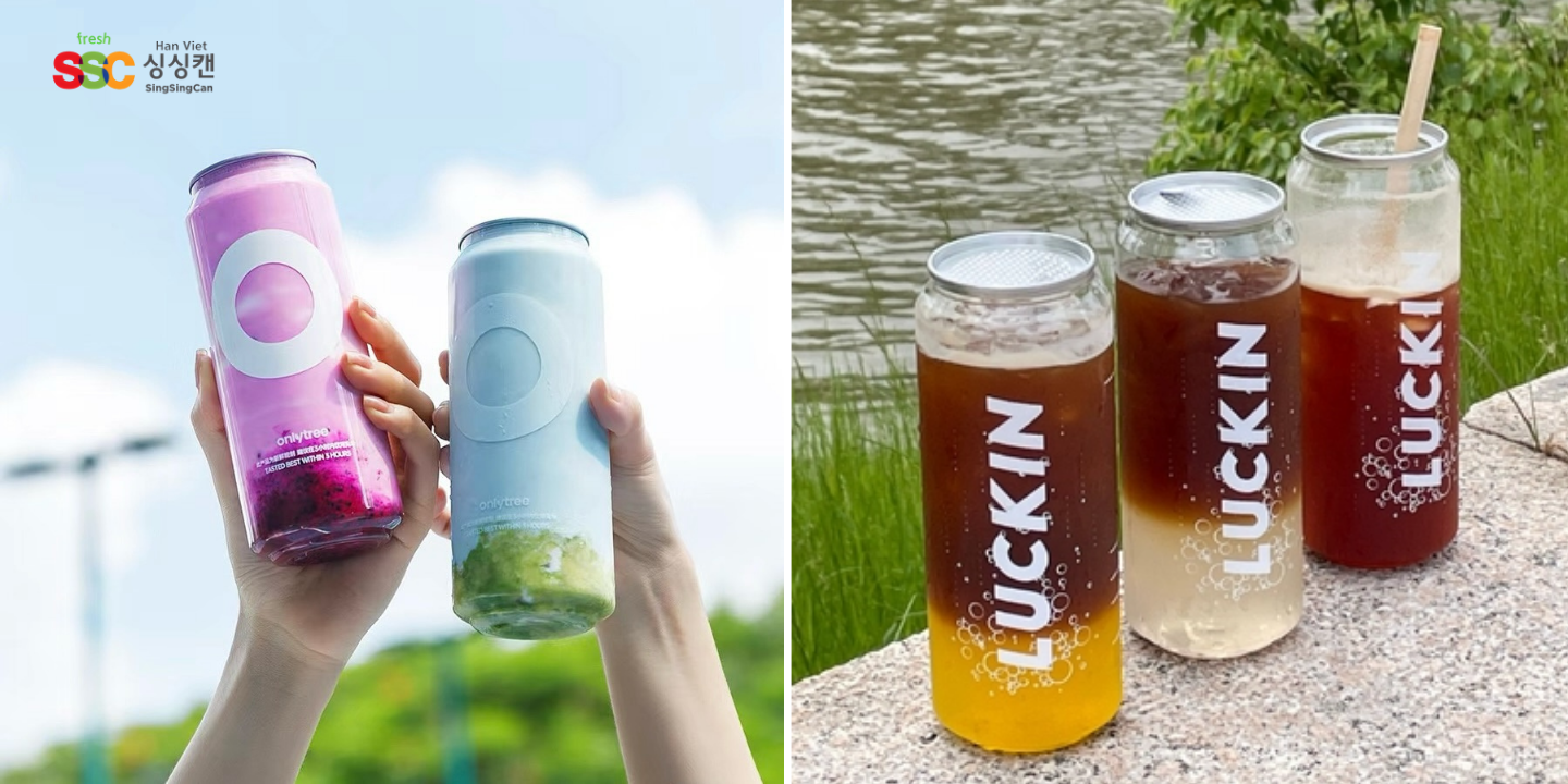 Cà phê, trà sữa và trà sữa đựng trong lon nhựa PET nắp nhôm 500ML