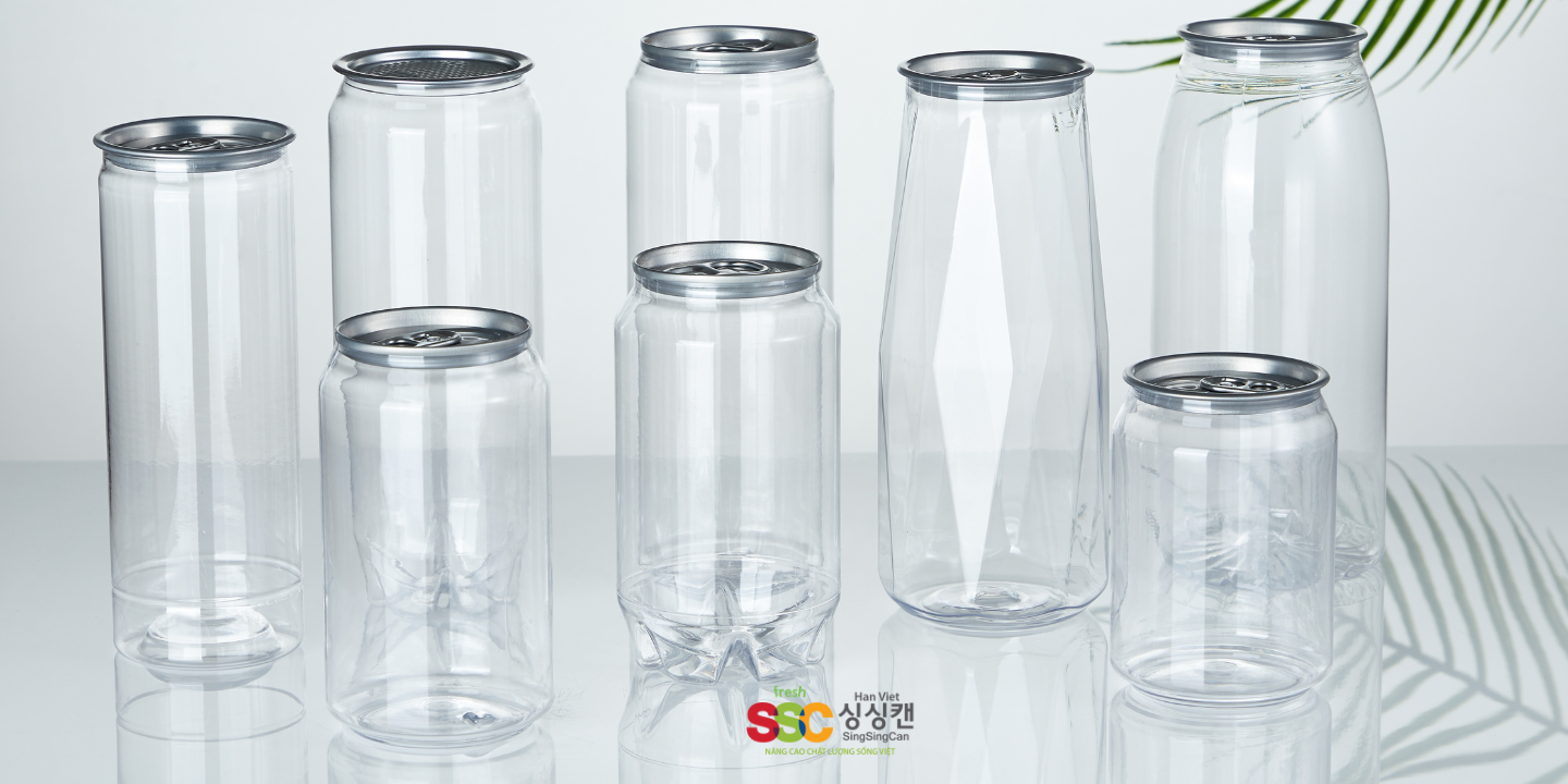 Lon nhựa được bảo quản nơi khô thoáng