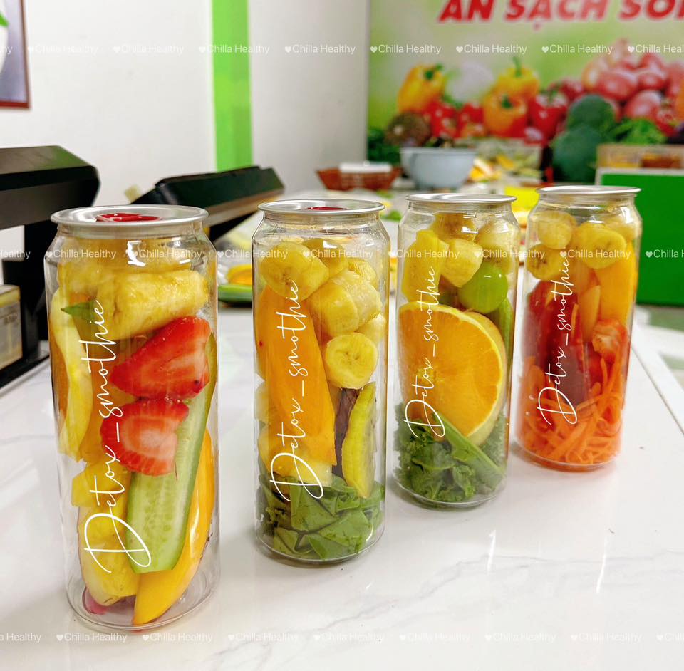 Nước trái cây đóng lon – Top 3 xu hướng nổi bật cho ngành F&B 13 Detox kết hợp cùng lon PET 500ml nắp khui